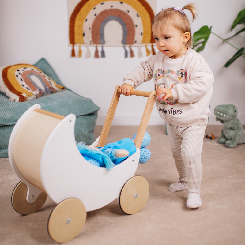 Kinder-Holzpuppenwagen – Joybex Kinder-Holzpuppenwagen – Joybex
