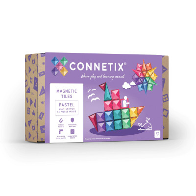 Magnetbausteine CONNETIX® Pastel Starter Pack 64 Stck.