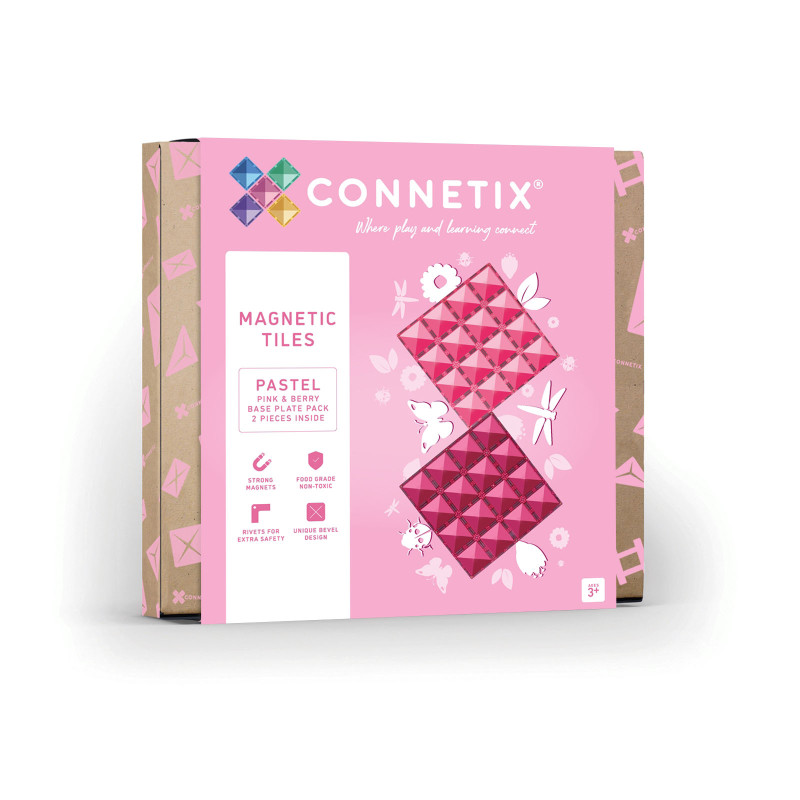 CONNETIX® Pastell Pink & Berry Grundplatten – 2 Stück CONNETIX® Pastell Pink & Berry Grundplatten – 2 Stück