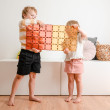 CONNETIX® Pastell Lemon & Peach Grundplatten – 2 Stück