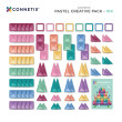 Magnetbausteine CONNETIX® Pastel Creative Pack 104 Stck.