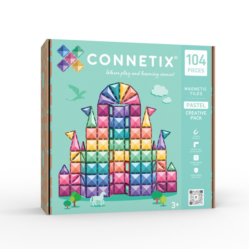 Magnetbausteine CONNETIX® Pastel Creative Pack 104 Stck.