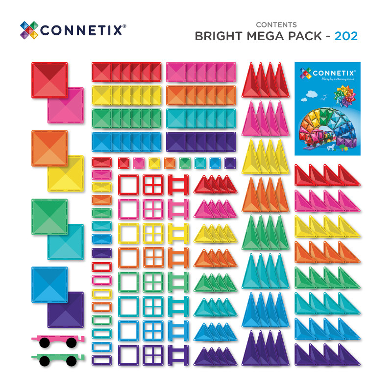 Magnetbausteine CONNETIX® Bright Mega Pack 202 Stck.