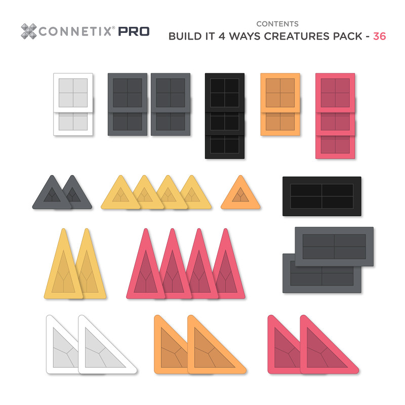 Magnetbausteine CONNETIX® PRO Creatures Pack 36 Stck.