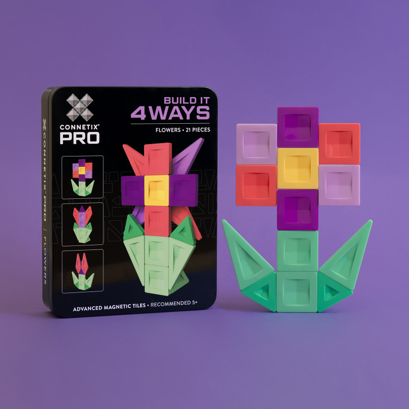 Magnetbausteine CONNETIX® PRO Flowers Pack 21 Stck.