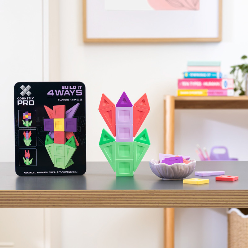 Magnetbausteine CONNETIX® PRO Flowers Pack 21 Stck.