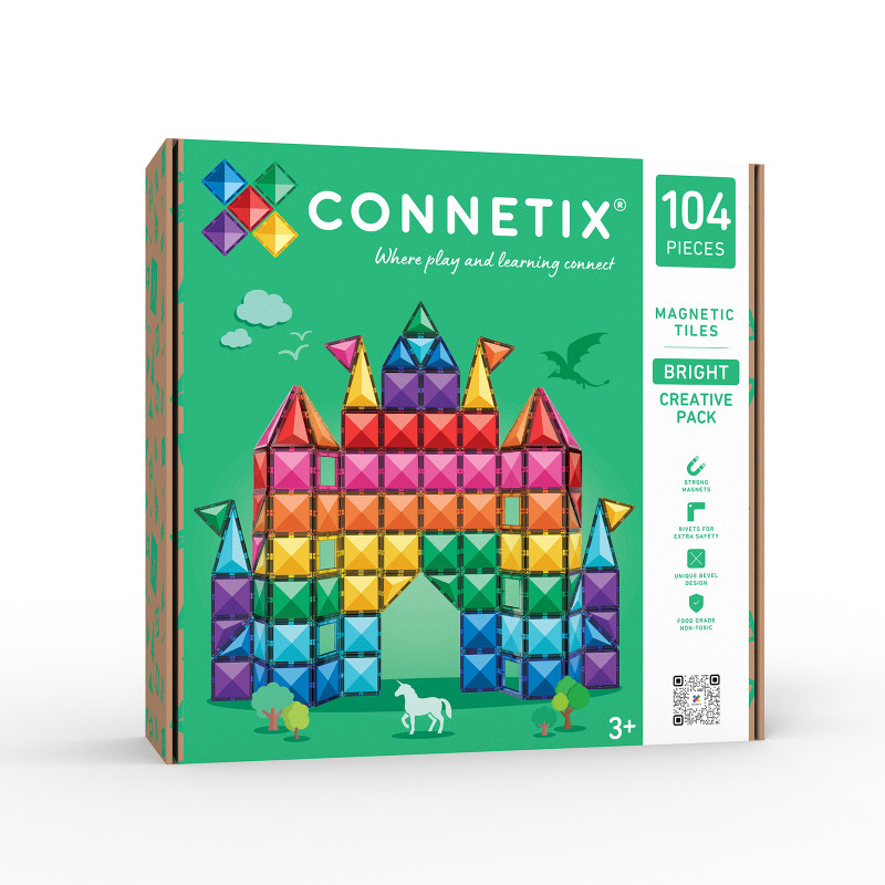 Magnetbausteine CONNETIX® Bright Creative Pack 104 Stck.