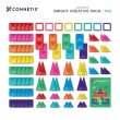 Magnetbausteine CONNETIX® Bright Creative Pack 104 Stck.