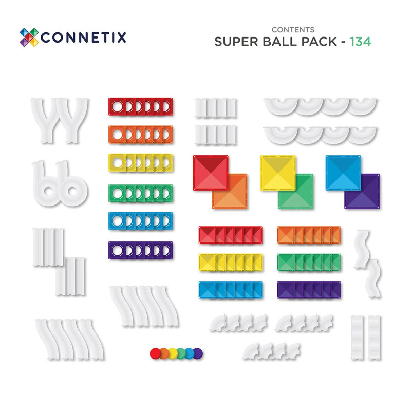 Magnetbausteine CONNETIX® Super Ball Run Pack 134 Stck.