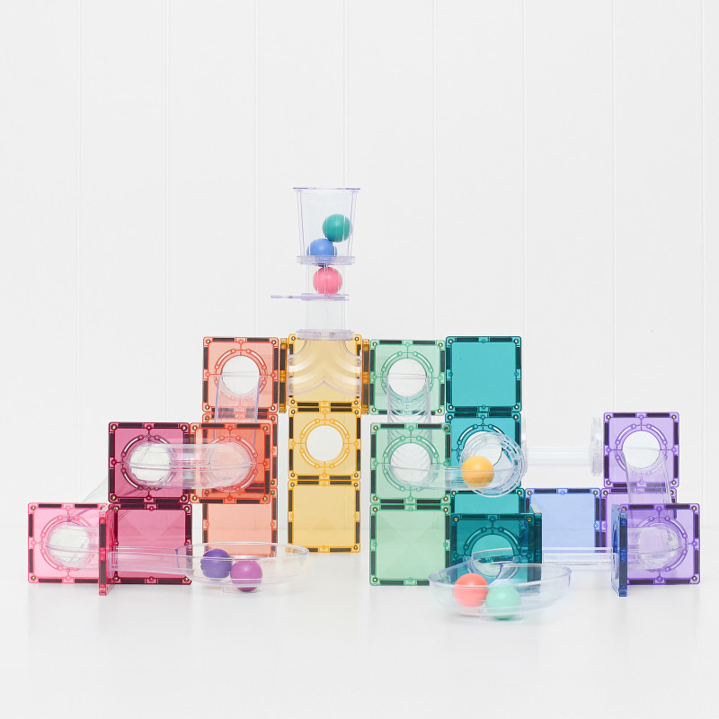 Magnetbausteine CONNETIX® Ball Run Pastel Pack 114 Stck.