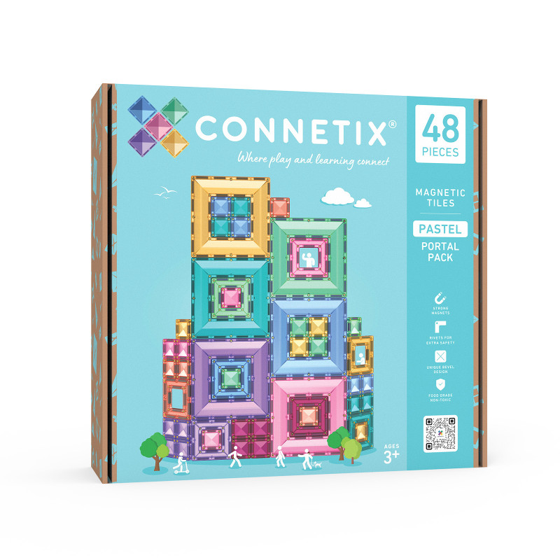 Magnetbausteine CONNETIX® Pastel Portal Pack 48 Stck.