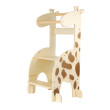 Wachsender Lernturm mit wunderschönem Giraffenmotiv und höhenverstellbarer Stufe