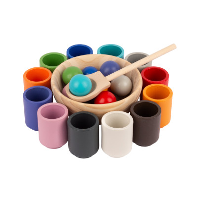Montessori-Kugeln und Becher – Joybex