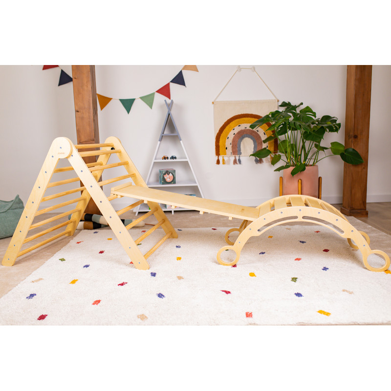 Kletterset Pikler „M“ mit Montessori-Schaukel – Joybex Kletterset Pikler „M“ mit Montessori-Schaukel – Joybex