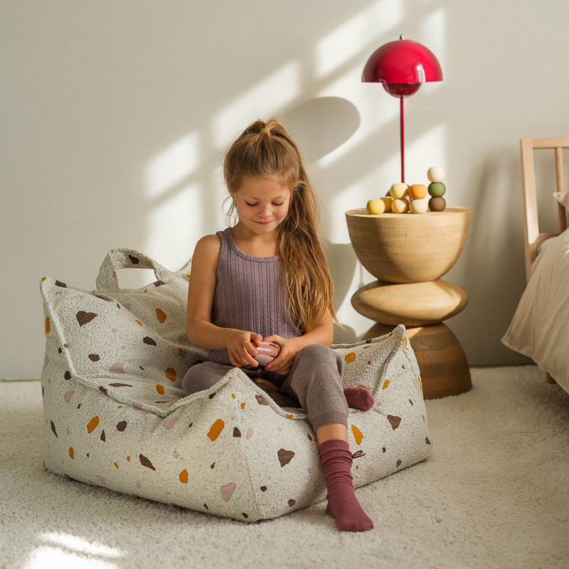 Kindersessel Sitzsack Wigiwama® - Terrazzo Marble Beanbag Chair Kindersessel Sitzsack Wigiwama® - Terrazzo Marble Beanbag Chair