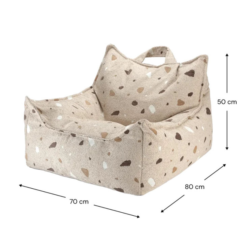 Kindersessel Sitzsack Wigiwama® - Terrazzo Sand Beanbag Chair Kindersessel Sitzsack Wigiwama® - Terrazzo Sand Beanbag Chair