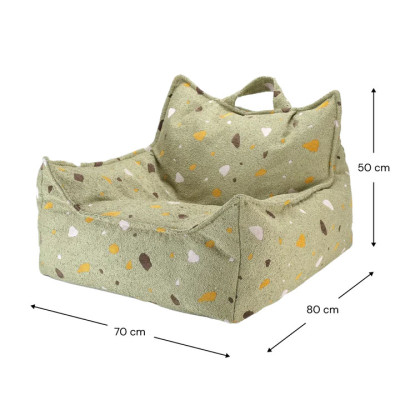 Kindersessel Sitzsack Wigiwama® - Terrazzo Moss Beanbag Chair