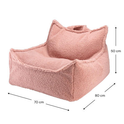 Kindersessel Sitzsack Wigiwama® - Guava Pink Beanbag Chair