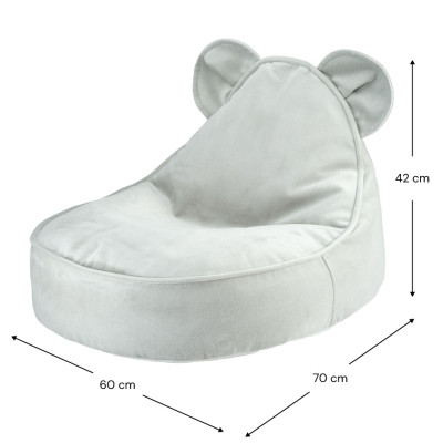 Kindersessel Sitzsack Wigiwama® - Misty Green Bear Beanbag