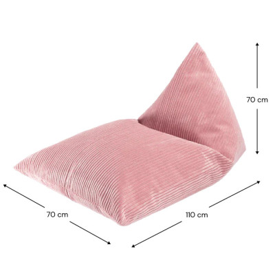 Kindersessel Sitzsack Wigiwama® - Pink Mousse Big Lounger