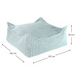 Ottomane Wigiwama® - Peppermint Green Square Ottomane Wigiwama® - Peppermint Green Square