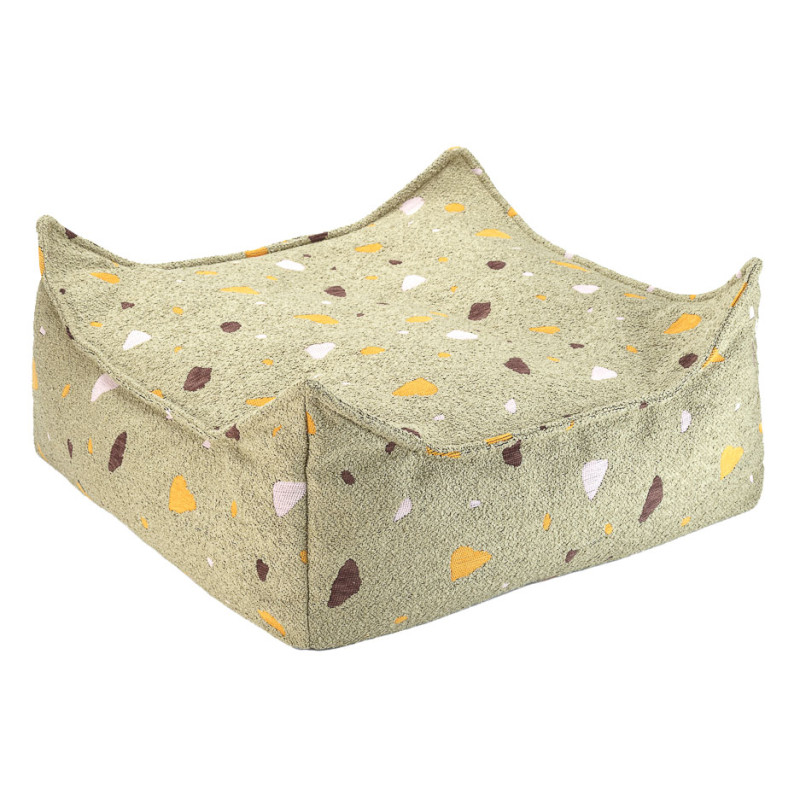 Ottomane Wigiwama® - Terrazzo Moss Square Ottoman Ottomane Wigiwama® - Terrazzo Moss Square Ottoman