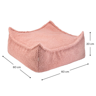 Ottomane Wigiwama® - Guava Pink Square Ottoman