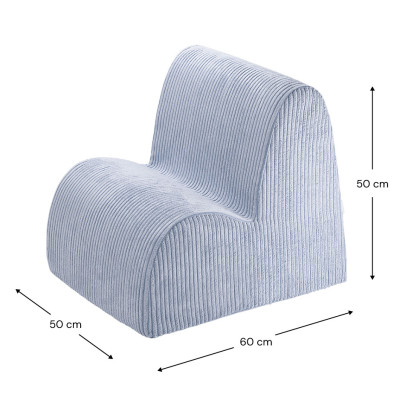 Kindersessel Wigiwama® – Blueberry Blue Cloud