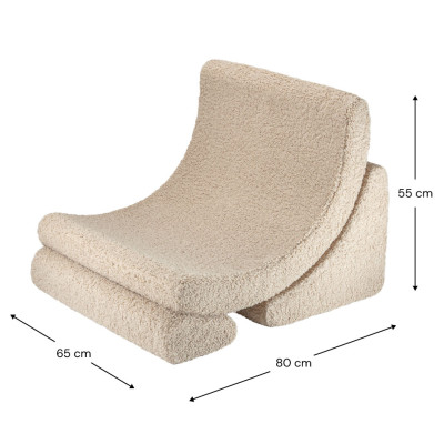 Ausklappbarer Kindersessel Wigiwama® – Biscuit Moon