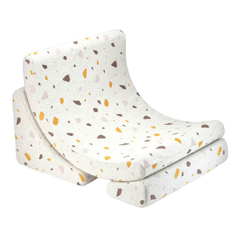 Ausklappbarer Kindersessel Wigiwama® - Terrazzo Marble Moon Ausklappbarer Kindersessel Wigiwama® - Terrazzo Marble Moon