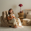 Ausklappbarer Kindersessel Wigiwama® - Terrazzo Sand Moon Ausklappbarer Kindersessel Wigiwama® - Terrazzo Sand Moon