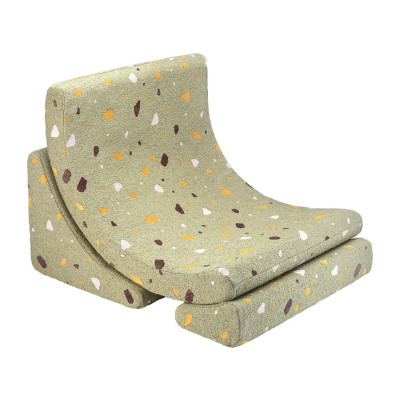 Ausklappbarer Kindersessel Wigiwama® - Terrazzo Moss Moon