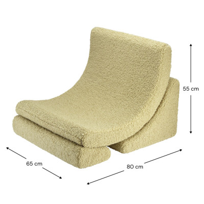 Ausklappbarer Kindersessel Wigiwama® – Matcha Moon