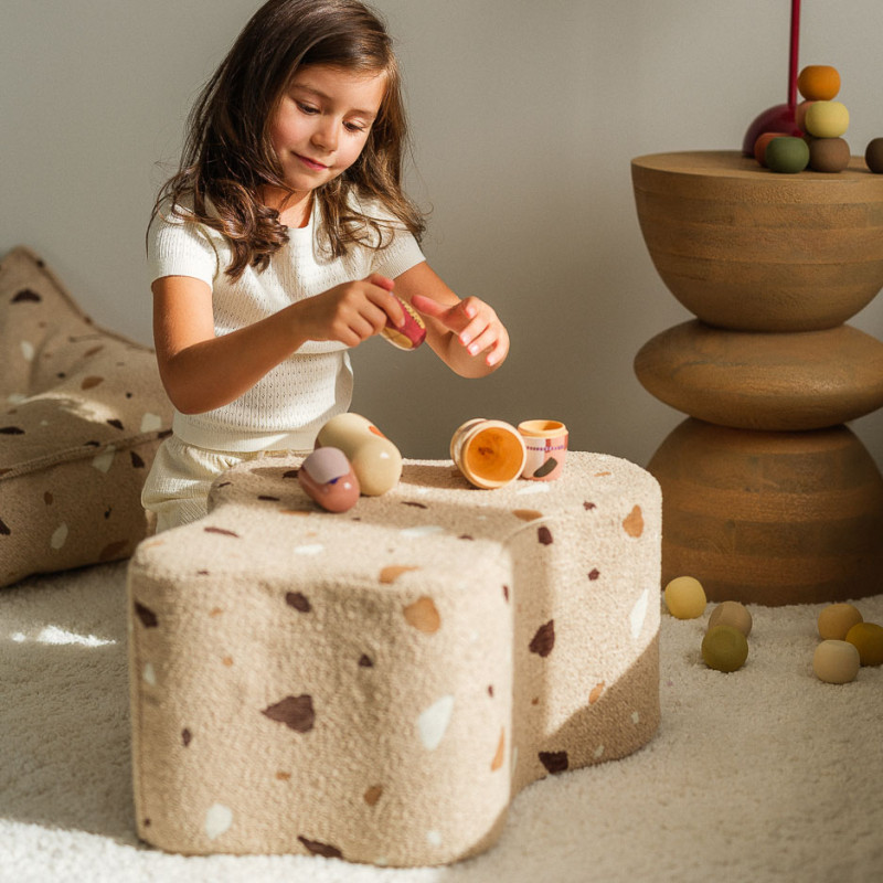 Pouf Wigiwama® - Terrazzo Sand Cloud Pouf Wigiwama® - Terrazzo Sand Cloud