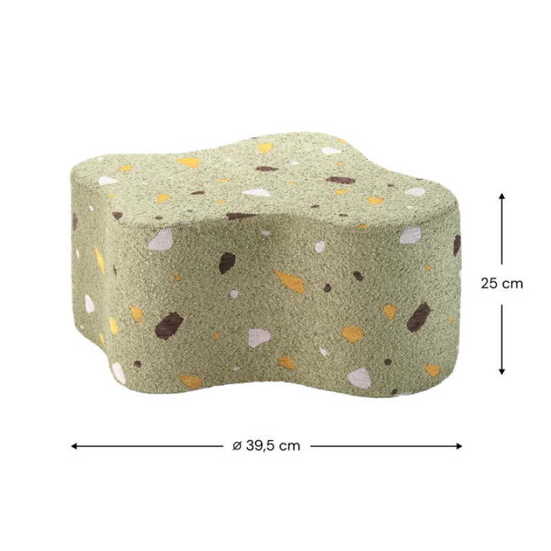 Pouf Wigiwama® - Terrazzo Moss Cloud Pouf Wigiwama® - Terrazzo Moss Cloud