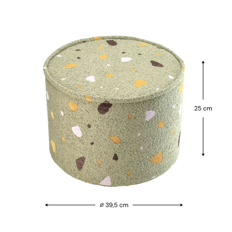 Pouf Wigiwama® - Terrazzo Moss Pouf Wigiwama® - Terrazzo Moss