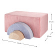 Wigiwama® Pink Mousse Rainbow Playset Wigiwama® Pink Mousse Rainbow Playset