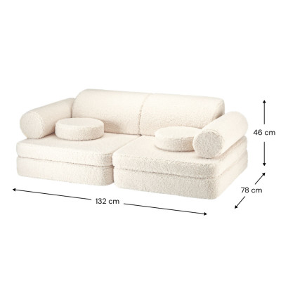 Wigiwama® Cream White Settee Sitzgruppe