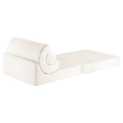 Ausklappbarer Kindersessel Wigiwama® – Cream White Flipster