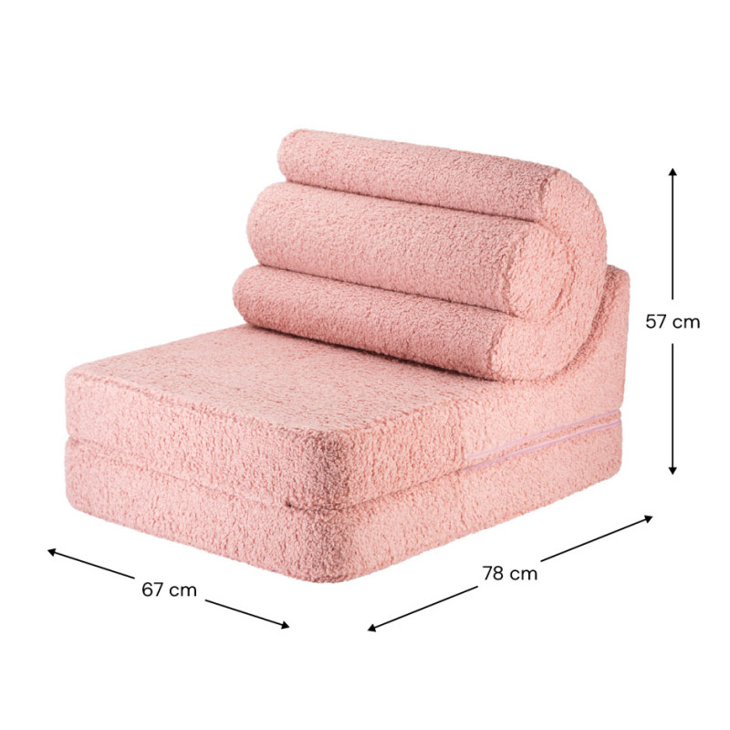 Ausklappbarer Kindersessel Wigiwama® – Guava Pink Flipster Ausklappbarer Kindersessel Wigiwama® – Guava Pink Flipster