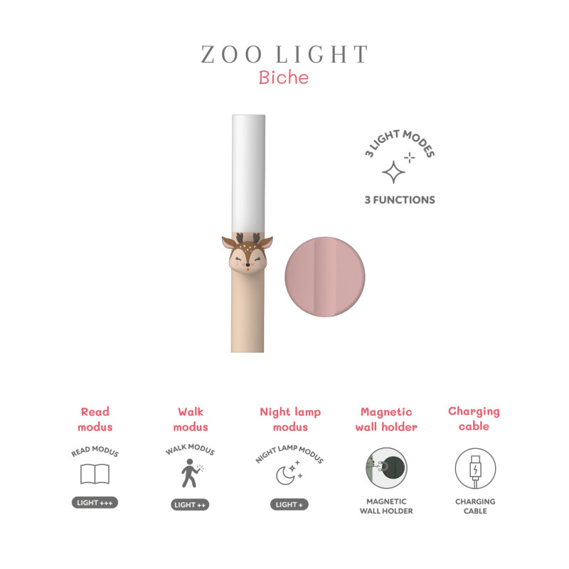 The Zoofamily Kinder-Taschenlampe Rehkitz