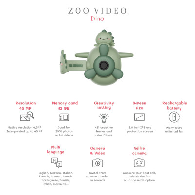 The Zoofamily Video Kinder-Digitalkamera Dino