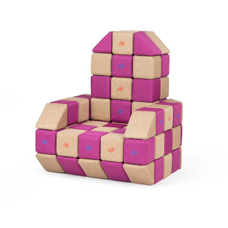 Magnetbausteine JollyHeap Basic Set mit 100 Blöcken Magnetbausteine JollyHeap Basic Set mit 100 Blöcken