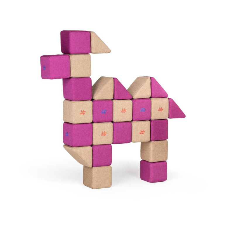 Magnetbausteine JollyHeap Basic Set mit 100 Blöcken Magnetbausteine JollyHeap Basic Set mit 100 Blöcken