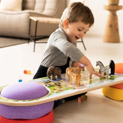 BaaVi Balancierbalken mit Aufkleber Bauernhof