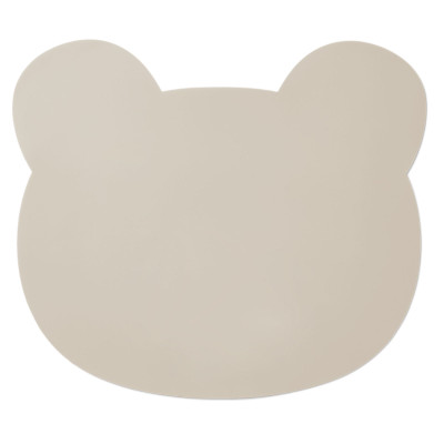 LIEWOOD Silikon-Tischset Bär Aura Sandy