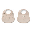 LIEWOOD Silikonlätzchen Ember Panda / Sandy 2 Stück
