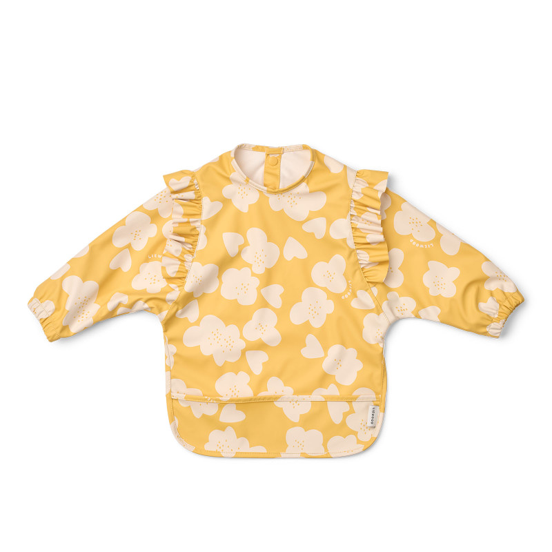 LIEWOOD Ärmellätzchen Merle Ruffle Flower / Lemon yellow