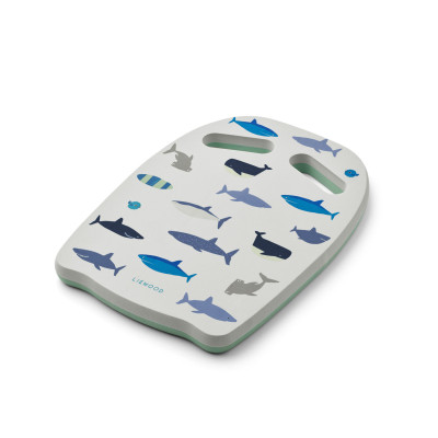 LIEWOOD Hayden Schwimmbrett für Kinder Shark / Dove blue