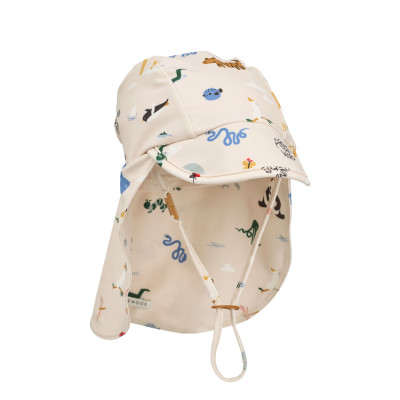 LIEWOOD UV-Schwimmhut für Kinder Cecilia Around the world / Sandy